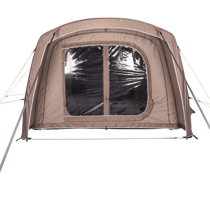 Busvorzelt BISALA VAN Busvorzelt AIR von Tambu Outdoor in Beige mit großem transparentem Fenster, freistehend mit Abspannleinen
