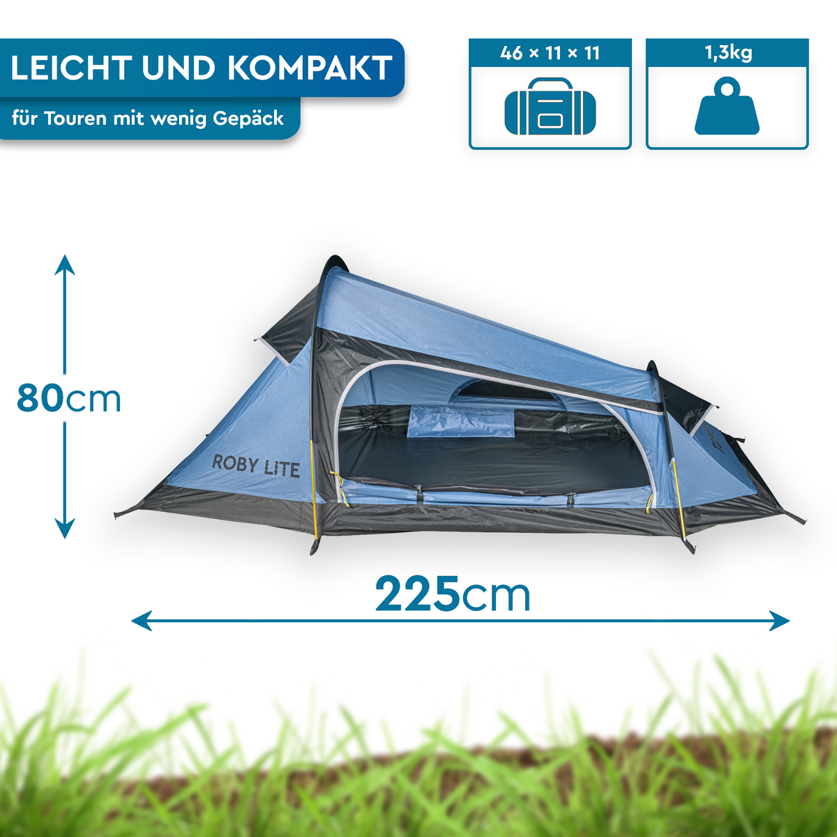 ROBY LITE | Ultraleichtes 2-Personen-Leichtgewichtszelt
