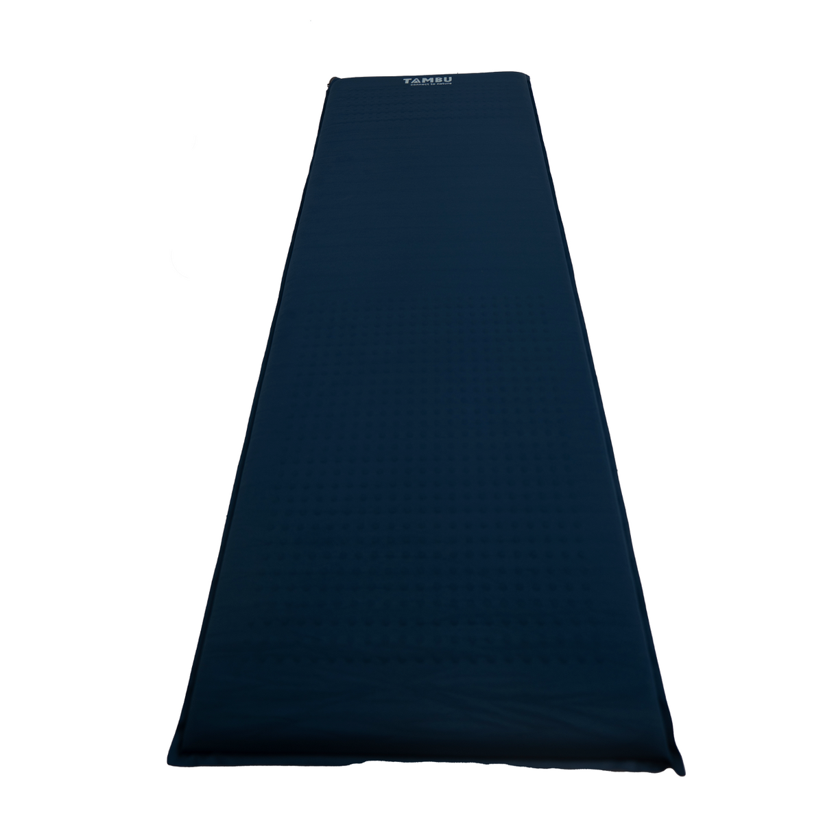 Dunkelblaue NALA Camping Matte Comfort 5.0 von Tambu Outdoor, rechteckig und flach liegend