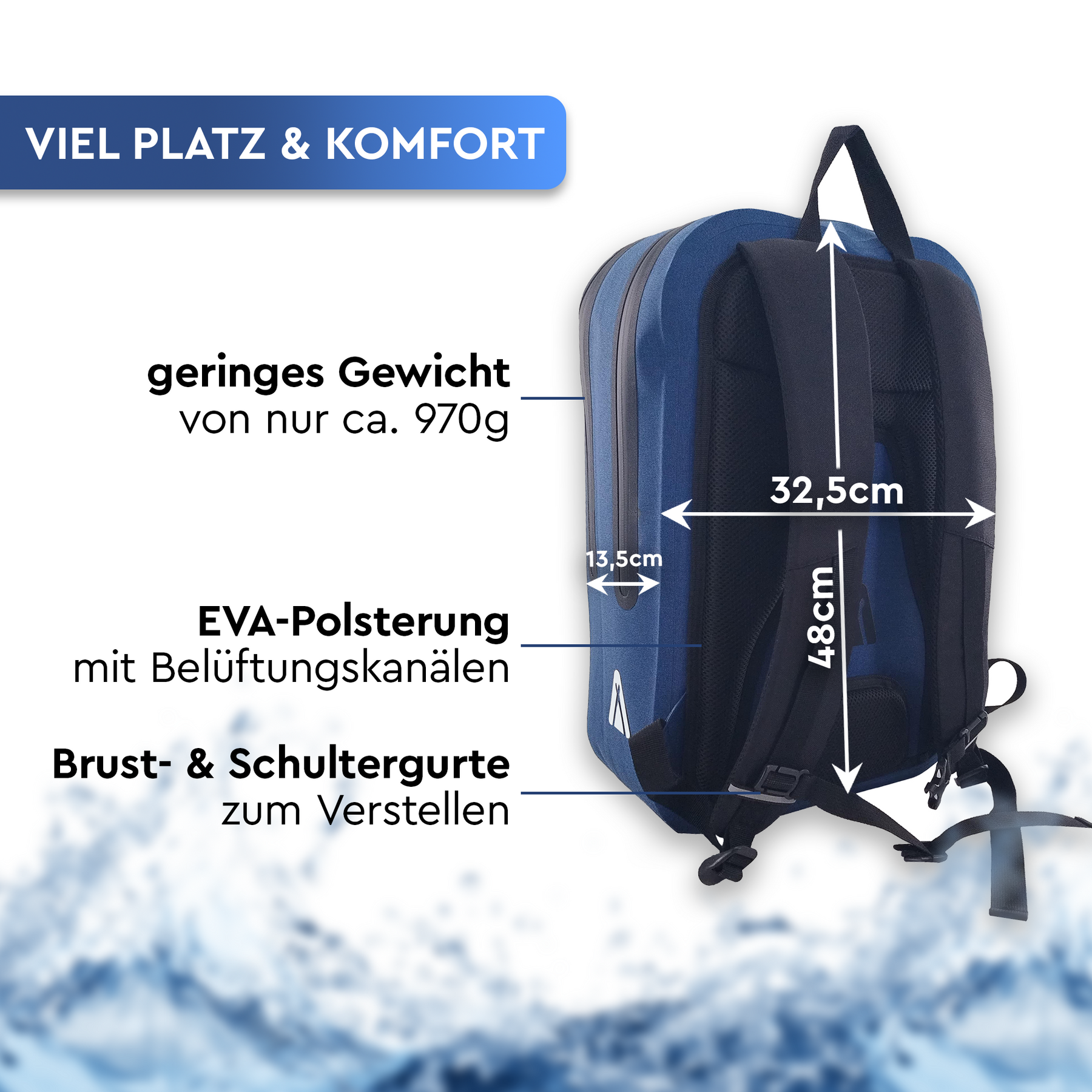 ANIK 22 | Wasserabweisender City-Rucksack mit Laptopfach