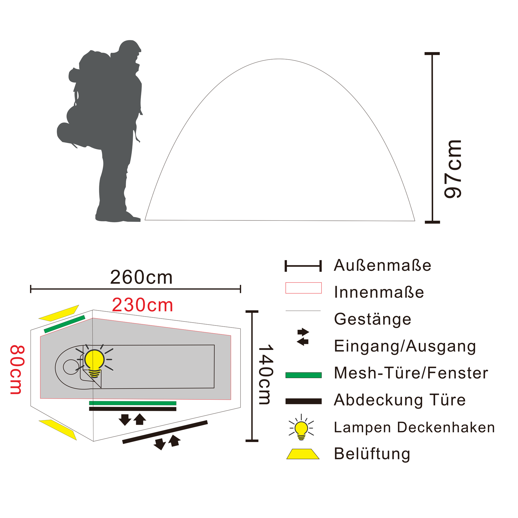 CHOTA 1 | 1 Personen-Trekkingzelt-Zelt-tambu-outdoor-tambu-outdoor