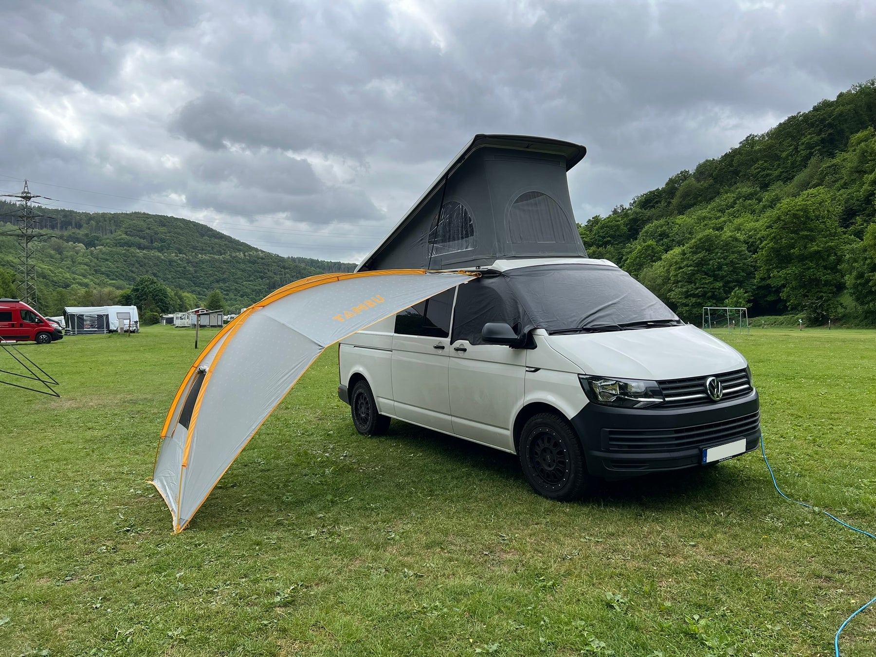 sonnensegel camper ohne kederschiene BASANT