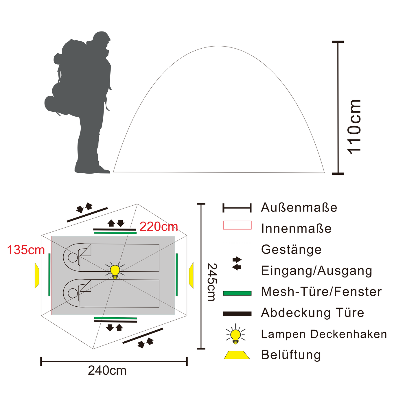 KAMALO 2 | 2-Personen Leichtgewicht-Trekkingzelt-Zelt-tambu-outdoor-tambu-outdoor