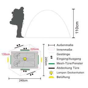 KAMALO 2 | 2-Personen Leichtgewicht-Trekkingzelt-Zelt-tambu-outdoor-tambu-outdoor