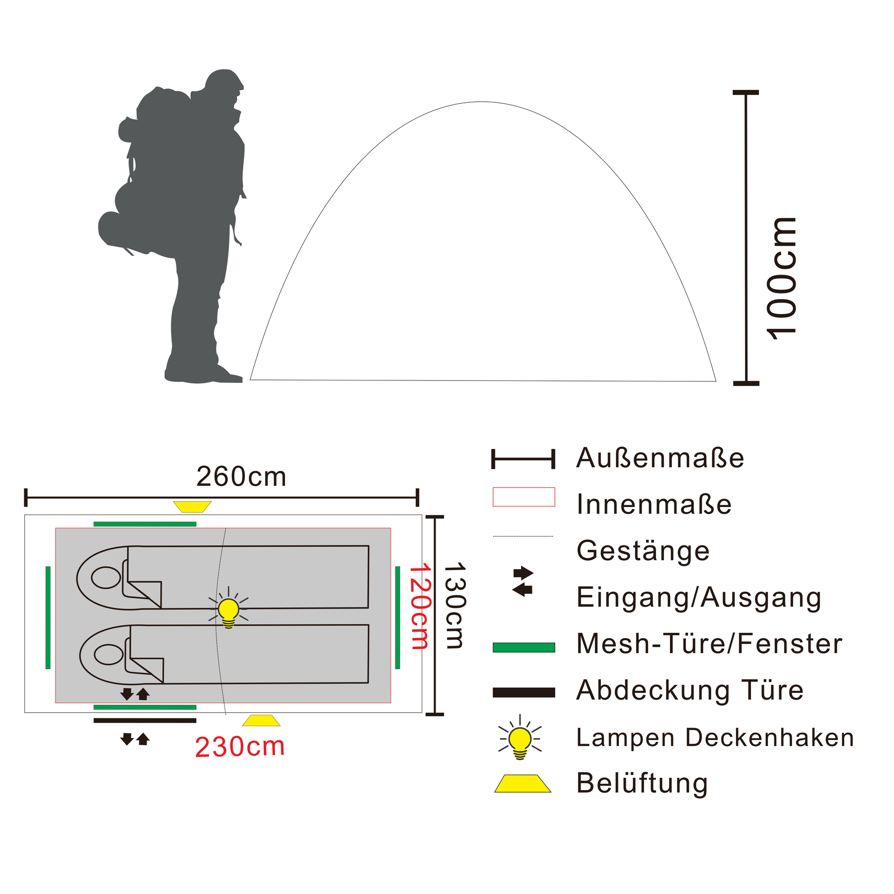 KUTIR 2.1 | 2 Personen Leichtgewichts-Trekkingzelt-Zelt-tambu-outdoor-tambu-outdoor