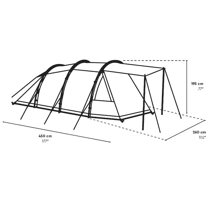 SUTI | 4 person family tunnel tent TC