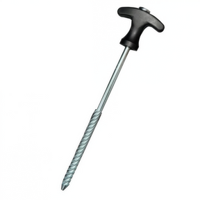 T-Hering aus Stahl, 20 cm lang, mit schwarzem T-förmigem Griff, Produkt von Tambu