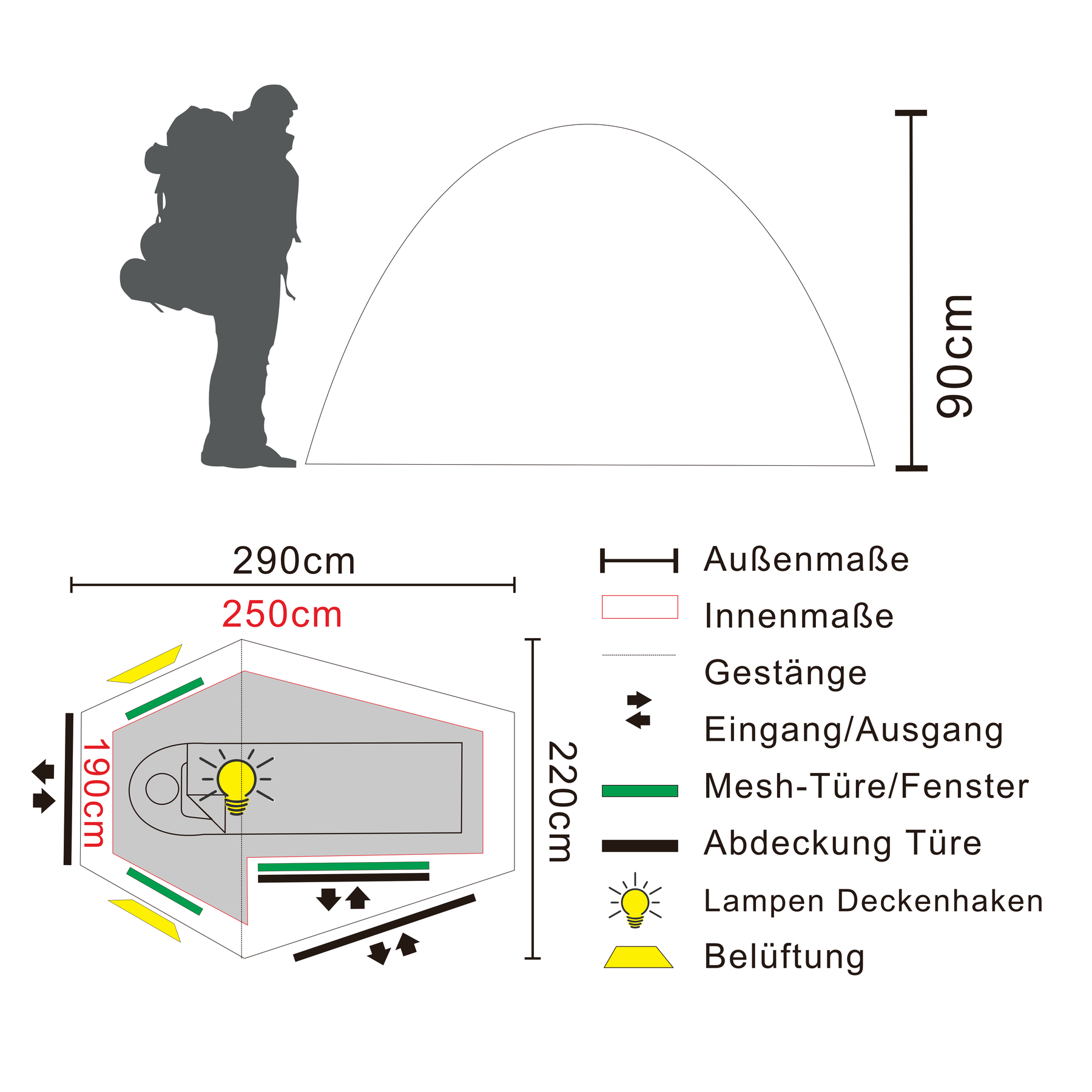 TARA 1 | Leichtes 1-Personen-Tunnelzelt-Zelt-tambu-outdoor-tambu-outdoor