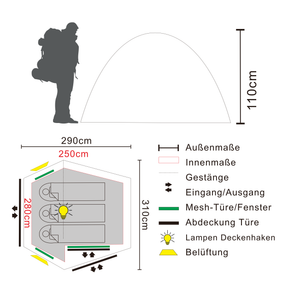 TARA 3 | Leichtes 3-Personen-Tunnelzelt-Zelt-tambu-outdoor-tambu-outdoor