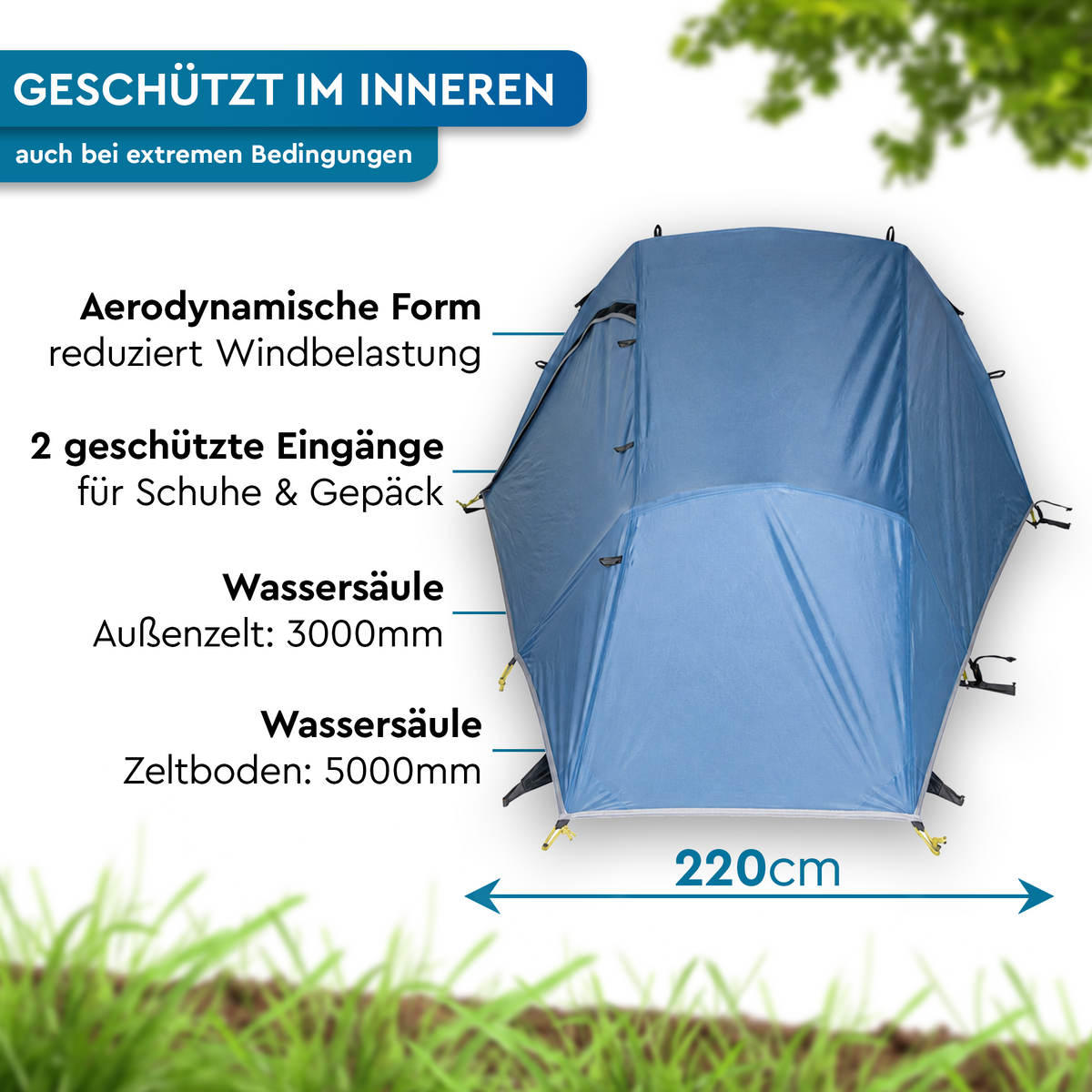 TARA 1 | Leichtes 1-Personen-Tunnelzelt